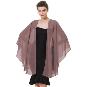 image:imageBEAUTELICATE Chiffon Shawl Bridal Wedding Wrap Long Evening Scarves ScarfCinnamon Rose