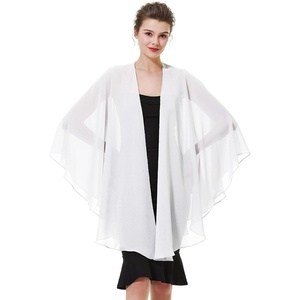 image:imageBEAUTELICATE Chiffon Shawl Bridal Wedding Wrap Long Evening Scarves ScarfIvory