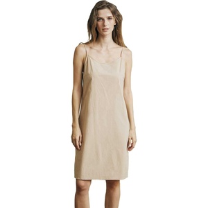 image:imageBEAUTELICATE Cotton Slip Dress for Women Adjustable Strap Round Neck Under DressNude