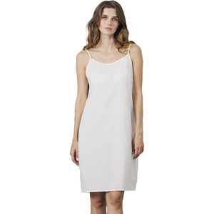 image:imageBEAUTELICATE Cotton Slip Dress for Women Adjustable Strap Round Neck Under DressOffwhite