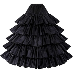 image:imageBEAUTELICATE Petticoat Hoop Slip Underskirt Women Wedding Dress Skirt GownBlack