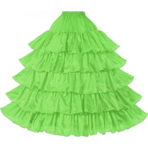 image:imageBEAUTELICATE Petticoat Hoop Slip Underskirt Women Wedding Dress Skirt GownGreen