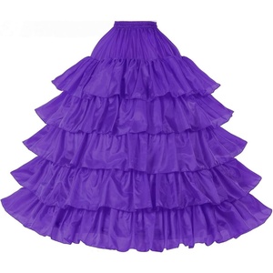 image:imageBEAUTELICATE Petticoat Hoop Slip Underskirt Women Wedding Dress Skirt GownPurple