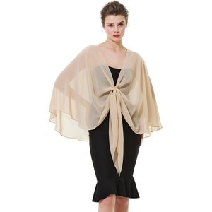 image:imageBEAUTELICATE Shawls Wraps Scarf Chiffon For Women Bridal Wedding Evening DressesChampagne