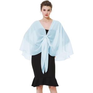 image:imageBEAUTELICATE Shawls Wraps Scarf Chiffon For Women Bridal Wedding Evening DressesLight Blue