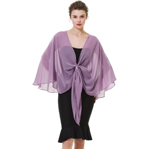 image:imageBEAUTELICATE Shawls Wraps Scarf Chiffon For Women Bridal Wedding Evening DressesMauve
