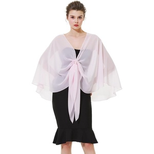 image:imageBEAUTELICATE Shawls Wraps Scarf Chiffon For Women Bridal Wedding Evening DressesPale Pink