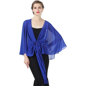 image:imageBEAUTELICATE Shawls Wraps Scarf Chiffon For Women Bridal Wedding Evening DressesRoyal Blue