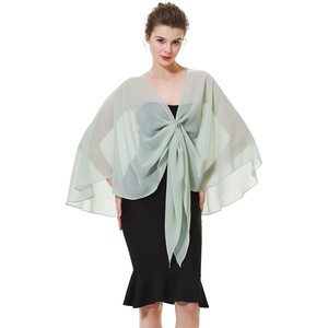 image:imageBEAUTELICATE Shawls Wraps Scarf Chiffon For Women Bridal Wedding Evening DressesSage Green