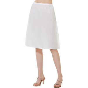 image:imageBEAUTELICATE Womens Half Slip 100 Cotton Vintage Underskirt in 3 LengthsWhite24 Length