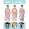 image:imageBEAUTELIATE Soft Chiffon Scarfs Shawls and Wraps for Evening Dresses Bridal Wedding Shawl WrapsBallet Pink
