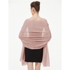 image:imageBEAUTELIATE Soft Chiffon Scarfs Shawls and Wraps for Evening Dresses Bridal Wedding Shawl WrapsBlush Pink