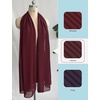 image:imageBEAUTELIATE Soft Chiffon Scarfs Shawls and Wraps for Evening Dresses Bridal Wedding Shawl WrapsCabernet