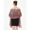 image:imageBEAUTELIATE Soft Chiffon Scarfs Shawls and Wraps for Evening Dresses Bridal Wedding Shawl WrapsCinnamon Rose
