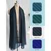 image:imageBEAUTELIATE Soft Chiffon Scarfs Shawls and Wraps for Evening Dresses Bridal Wedding Shawl WrapsDark Blue