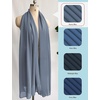 image:imageBEAUTELIATE Soft Chiffon Scarfs Shawls and Wraps for Evening Dresses Bridal Wedding Shawl WrapsDusty Blue