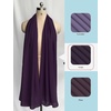 image:imageBEAUTELIATE Soft Chiffon Scarfs Shawls and Wraps for Evening Dresses Bridal Wedding Shawl WrapsGrape