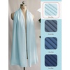 image:imageBEAUTELIATE Soft Chiffon Scarfs Shawls and Wraps for Evening Dresses Bridal Wedding Shawl WrapsIce Blue