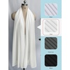 image:imageBEAUTELIATE Soft Chiffon Scarfs Shawls and Wraps for Evening Dresses Bridal Wedding Shawl WrapsIvory