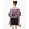 image:imageBEAUTELIATE Soft Chiffon Scarfs Shawls and Wraps for Evening Dresses Bridal Wedding Shawl WrapsMauve