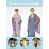 image:imageBEAUTELIATE Soft Chiffon Scarfs Shawls and Wraps for Evening Dresses Bridal Wedding Shawl WrapsMauve