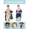 image:imageBEAUTELIATE Soft Chiffon Scarfs Shawls and Wraps for Evening Dresses Bridal Wedding Shawl WrapsNavy Blue