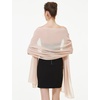 image:imageBEAUTELIATE Soft Chiffon Scarfs Shawls and Wraps for Evening Dresses Bridal Wedding Shawl WrapsSalmom Pink