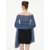 image:imageBEAUTELIATE Soft Chiffon Scarfs Shawls and Wraps for Evening Dresses Bridal Wedding Shawl WrapsSlate Blue