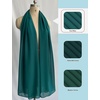 image:imageBEAUTELIATE Soft Chiffon Scarfs Shawls and Wraps for Evening Dresses Bridal Wedding Shawl WrapsTeal Blue
