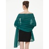 image:imageBEAUTELIATE Soft Chiffon Scarfs Shawls and Wraps for Evening Dresses Bridal Wedding Shawl WrapsTeal Blue
