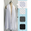 image:imageBEAUTELIATE Soft Chiffon Scarfs Shawls and Wraps for Evening Dresses Bridal Wedding Shawl WrapsWhite