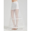 image:imageBEAUTELICATE Aline Full Gown FloorLength Bridal Dress Gown Slip PetticoatWhite  2 Hoops  Soft Tulle