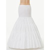 image:imageBEAUTELICATE Aline Full Gown FloorLength Bridal Dress Gown Slip PetticoatWhite  3 Hoops  Ruffled