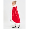 image:imageBEAUTELICATE Flower Girl Hooded Fur Cape Winter Wedding Cloak for Kid Toddler Costume Christmas Baby CoatApple Red