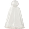 image:imageBEAUTELICATE Flower Girl Hooded Fur Cape Winter Wedding Cloak for Kid Toddler Costume Christmas Baby CoatIvory