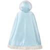 image:imageBEAUTELICATE Flower Girl Hooded Fur Cape Winter Wedding Cloak for Kid Toddler Costume Christmas Baby CoatPowder Blue