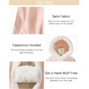 image:imageBEAUTELICATE Flower Girl Hooded Fur Cape Winter Wedding Cloak for Kid Toddler Costume Christmas Baby CoatPurple