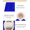 image:imageBEAUTELICATE Flower Girl Hooded Fur Cape Winter Wedding Cloak for Kid Toddler Costume Christmas Baby CoatRoyal Blue