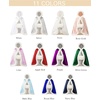 image:imageBEAUTELICATE Flower Girl Hooded Fur Cape Winter Wedding Cloak for Kid Toddler Costume Christmas Baby CoatRoyal Blue