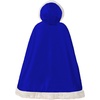 image:imageBEAUTELICATE Flower Girl Hooded Fur Cape Winter Wedding Cloak for Kid Toddler Costume Christmas Baby CoatRoyal Blue