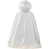 image:imageBEAUTELICATE Flower Girl Hooded Fur Cape Winter Wedding Cloak for Kid Toddler Costume Christmas Baby CoatSilver