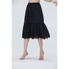image:imageBEAUTELICATE Half Slip Skirt Extender 100 Cotton Vintage Underskirt with Lace EmbroideryStyle1 Black  Anglaise Lace  32