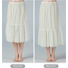 image:imageBEAUTELICATE Half Slip Skirt Extender 100 Cotton Vintage Underskirt with Lace EmbroideryStyle1 Cream  Anglaise Lace  28