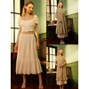 image:imageBEAUTELICATE Half Slip Skirt Extender 100 Cotton Vintage Underskirt with Lace EmbroideryStyle1 Cream  Anglaise Lace  32