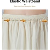 image:imageBEAUTELICATE Half Slip Skirt Extender 100 Cotton Vintage Underskirt with Lace EmbroideryStyle1 Cream  Anglaise Lace  32