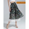 image:imageBEAUTELICATE Half Slip Skirt Extender 100 Cotton Vintage Underskirt with Lace EmbroideryStyle1 Ivory  Anglaise Lace  32