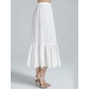 image:imageBEAUTELICATE Half Slip Skirt Extender 100 Cotton Vintage Underskirt with Lace EmbroideryStyle1 Ivory  Anglaise Lace  32