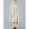 image:imageBEAUTELICATE Half Slip Skirt Extender 100 Cotton Vintage Underskirt with Lace EmbroideryStyle2 Cream  Alencon Lace  34