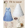 image:imageBEAUTELICATE Hoop Petticoat For Women Bridal Aline Crinoline Underskirt Slip Wedding Ball Gown DressIvory