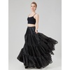image:imageBEAUTELICATE Hoopless Petticoat Aline Petticoat Skirt for Women Under Dress Crinoline UnderskirtBlack